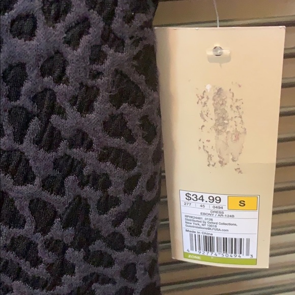 NWT Ambar For Target Bodycon Dress Textured Animal Print Ebony Size Small - Picture 4 of 7